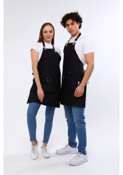 Siyah Mutfak Önlüğü, Leke Tutmaz, Dayanıklı ve Şık Tasarım, 80x60 cm, Kumaş Renk Gri fiyatları