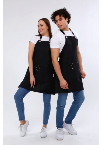 Siyah Mutfak Önlüğü, Leke Tutmaz, Dayanıklı ve Şık Tasarım, 80x60 cm, Kumaş Renk Gri modelleri