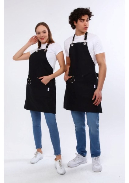 Siyah Mutfak Önlüğü, Leke Tutmaz, Dayanıklı ve Şık Tasarım, 80x60 cm, Kumaş Renk Gri indirimleri