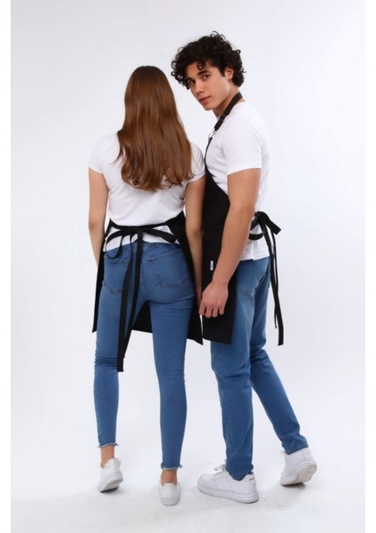 Siyah Mutfak Önlüğü, Leke Tutmaz, Dayanıklı ve Şık Tasarım, 80x60 cm, Kumaş Renk Gri