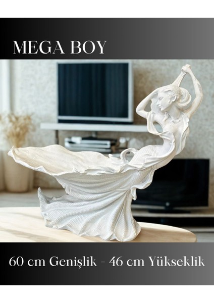 Fu Glowıs Mega Boy Dans Eden Tanrıça Figüründe Dekoratif Mum – Kokulu | Özel Seri