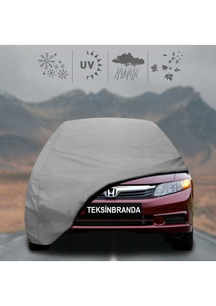 Honda Civic Sedan (2012 - 2016) Oto Branda Su Geçirmez Miflonlu Araba Brandası Klipsli Araba Çadırı