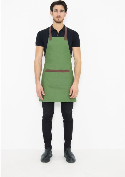 Yeşil Su İtici Leke Tutmaz Önlük, Restoran, Kafe, Aşçı, Garson, Çiçekçi için uygun