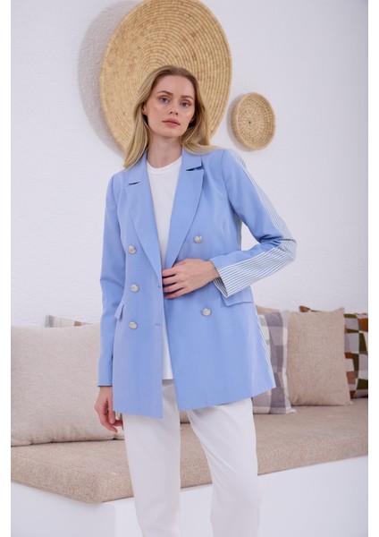 Sırtı Çizgili Blazer Ceket modelleri