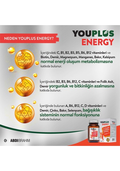 Energy Vitamin ve Mineral Kompleksi 30 Tablet- 6 Adet – Kupa Bardak Hediyeli indirimleri