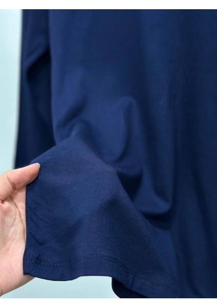 Esin Yarım Balıkçı Uzun Kol Penye BADI-EE123 Lacivert modelleri