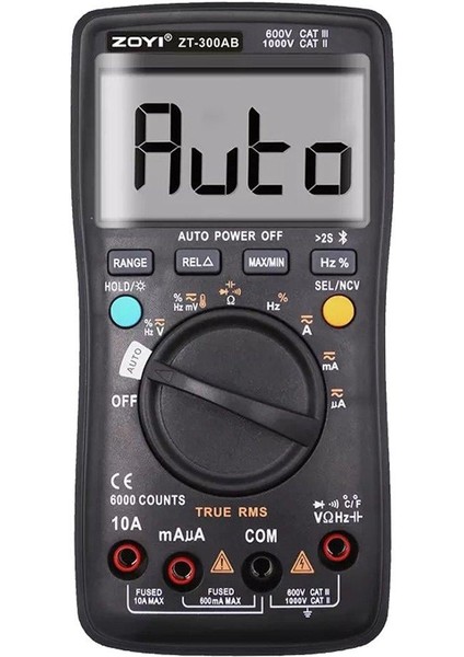 Zoyi ZT-300AB Bluetooth Ölçü Aleti Multumetre Ac Dc Akım Ölçer