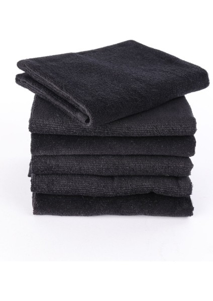 6'lı Siyah Mutfak ve El Yüz Havlusu Seti, yumuşak ve dayanıklı pamuk polyester fiyatları