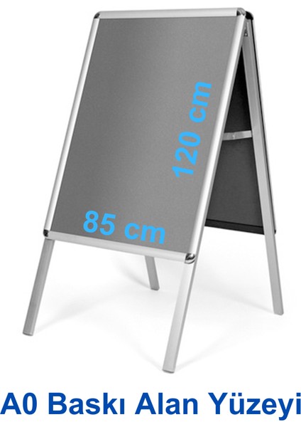A0 Alüminyum A Pano (85X120 Cm) – | Çift Taraflı Katlanabilir | - | Reklam Standı | fiyatları