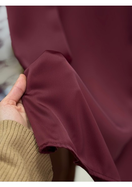 Serpil Kuşgözlü Bağlamalı ETEK-BN4357 Bordo