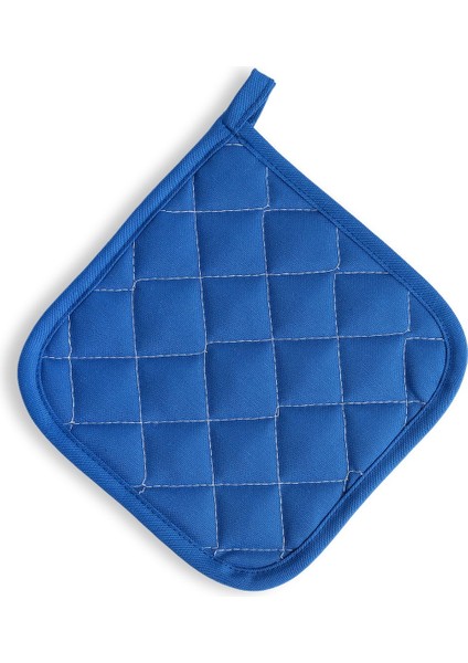 Mavi ısıya dayanıklı fırın tutacağı, çift set, 19x19, pamuk polyester modelleri