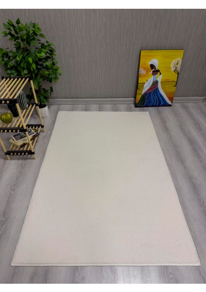 Modern Kaymaz Taban Parça Halı/yolluk Krem 80*300 modelleri