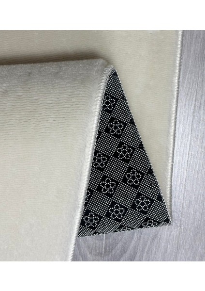 Modern Kaymaz Taban Parça Halı/yolluk Krem 80*200 fırsatları