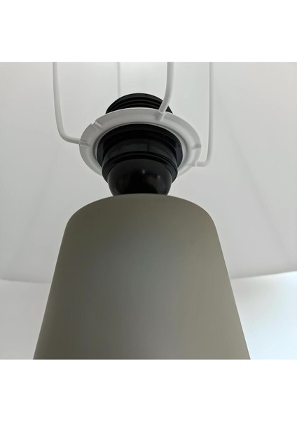 Aaron Koyu Haki Yeşil Polyester Abajur modelleri