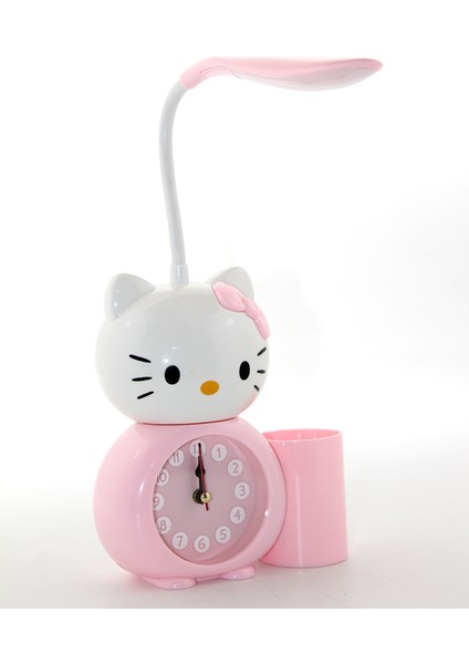 Hello Kitty Masa Lambası Saat ve Kalemlik