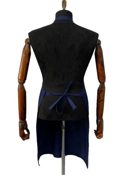 Lacivert Gabardin Mutfak Önlüğü, Leke Tutmaz, Unisex, Şef ve Barista İçin Uygun fiyatları