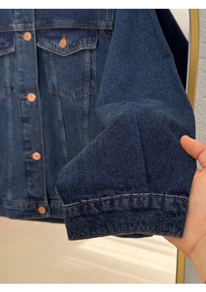 Hazen Cepli Düğmeli Kot CEKET-XE6081 Kot Rengi