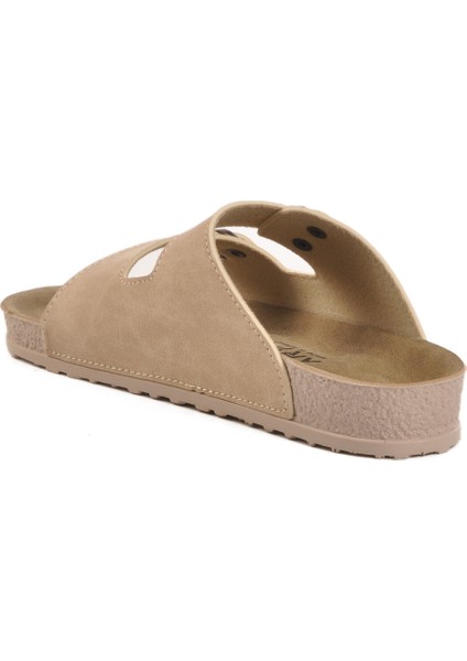 Bej Çift Bantlı Anatomik Kadın Terlik fırsatları