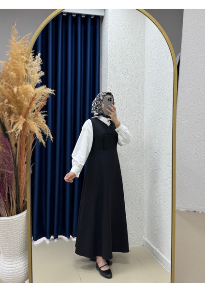 Zeninda Düğme Detaylı JILE-AS4059 Siyah
