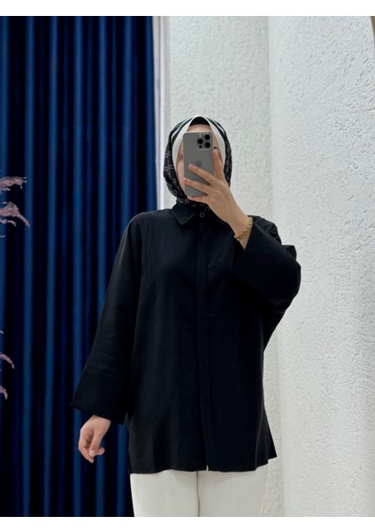 Sanisa Tek Cepli Düğmeli Düz GÖMLEK-Zİ2166 Siyah