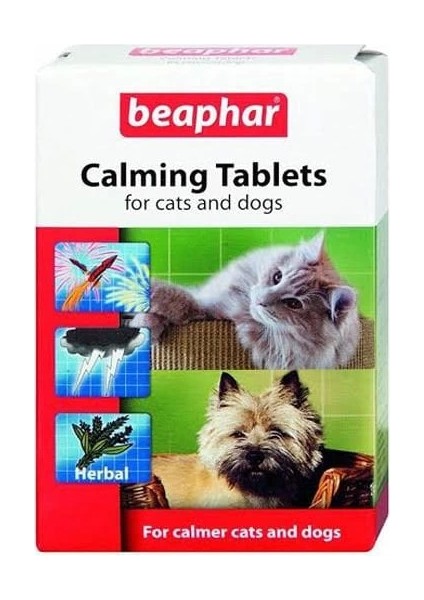 Calming Bitkisel Kedi ve Köpek Sakinleştirici Tablet 20 A