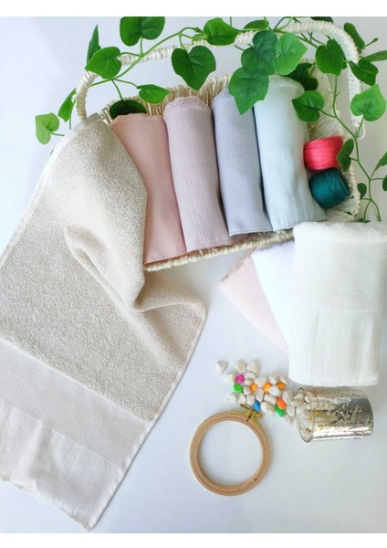 30x50 Boyutunda Temiz Pamuklu Kapama Etamin Havlu, Beyaz Renk modelleri