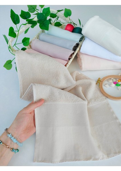 30x50 Boyutunda Temiz Pamuklu Kapama Etamin Havlu, Beyaz Renk fırsatları
