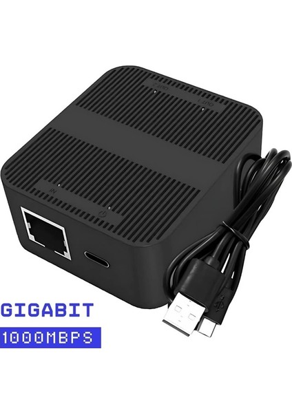 RJ45 Ethernet Splitter 1 Giriş 2 Çıkış Gigabit 1000MBPS Çevirici Çoklayıcı