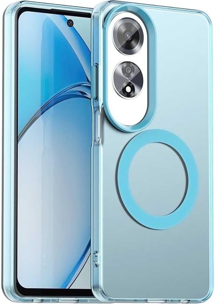 Samsung Galaxy A35 Kılıf Kamera Çıkıntılı Mat Magsafe Şarj Özellikli Kenarları Renkli Şeffaf Premium Sert Kapak
