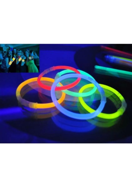 10 Adet Glow Stick Bracelet Fosforlu Kırılan Çubuk Bileklik (7272) fiyatları