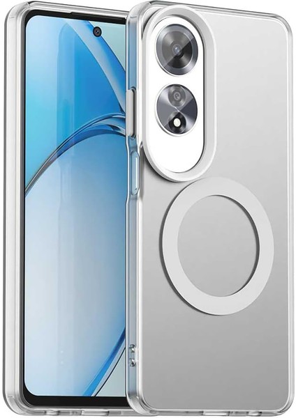 Oppo A60 Kılıf Kamera Çıkıntılı Mat Magsafe Özellikli Kenarları Renkli Premium Sert Kapak