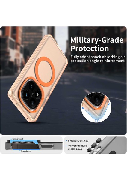 Xiaomi Redmi Note 14 Pro 5g Kılıf Kamera Çıkıntılı Mat Magsafe Şarj Özellikli Kenarları Renkli Sert Kapak modelleri