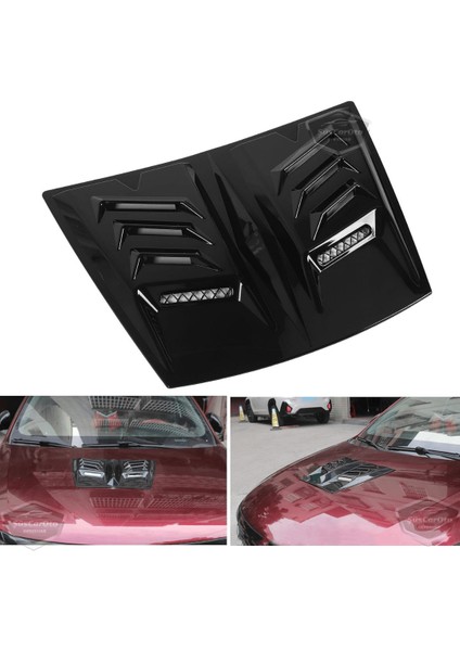 Üniversal Her Araca Uyumlu Geniş Midi Boy Kaput Üstü Havalandırma Izgarası Tavan Vent Air Scoop Ithal Nikelajlı 48.5 x 35.5 cm fırsatları