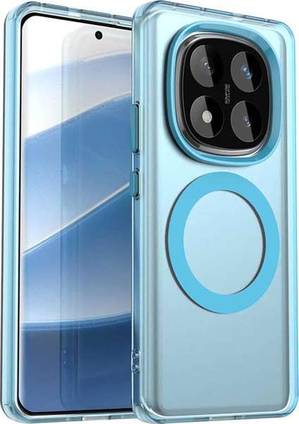 Xiaomi Redmi Note 14 Pro 5g Kılıf Kamera Çıkıntılı Mat Magsafe Şarj Özellikli Kenarları Renkli Sert Kapak