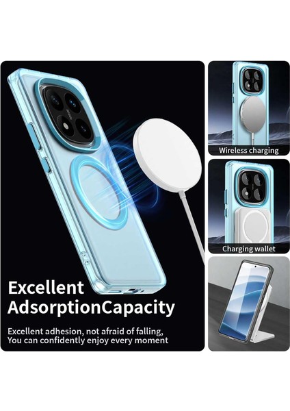 Xiaomi Redmi Note 14 Pro 5g Kılıf Kamera Çıkıntılı Mat Magsafe Şarj Özellikli Kenarları Renkli Sert Kapak fiyatları