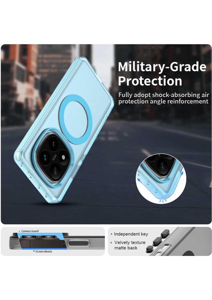 Xiaomi Redmi Note 14 Pro 5g Kılıf Kamera Çıkıntılı Mat Magsafe Şarj Özellikli Kenarları Renkli Sert Kapak modelleri