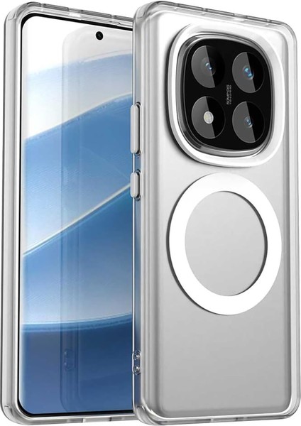 Xiaomi Redmi Note 14 Pro 5g Kılıf Kamera Çıkıntılı Mat Magsafe Şarj Özellikli Kenarları Renkli Sert Kapak