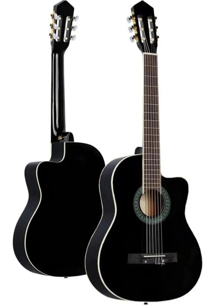 Sap Ayarlı Orta Kalite 4/4 Klasik Gitar Seti Kesik Kasa indirimleri