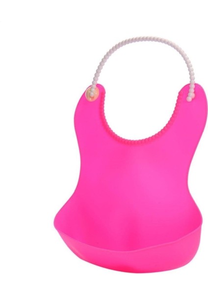 Bebek Mama Önlüğü, Bükülebilir, Koruyucu, Pembe, 34x48 cm, Plastik modelleri