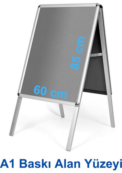 A1 Alüminyum A Pano (60X85 Cm) – | Çift Taraflı Katlanabilir | - | Reklam Standı | fiyatları