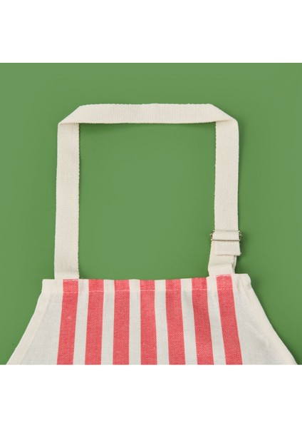 Ekru ve kırmızı mutfak önlüğü, şık ve kullanışlı, 54x78 cm, pamuk polyester fiyatları