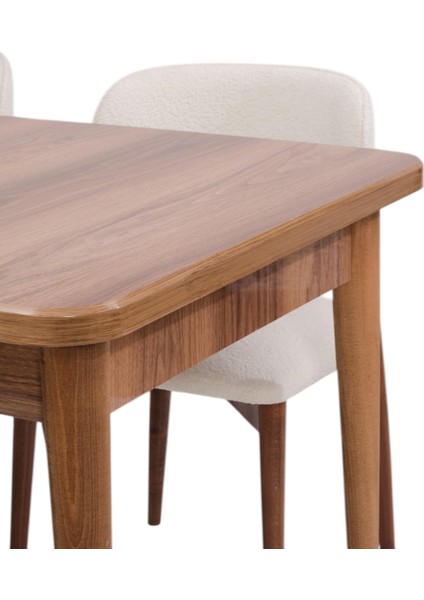 Duru Norte Mdf Lak Panel Açılır Yemek Masa Takımı 90X160 modelleri