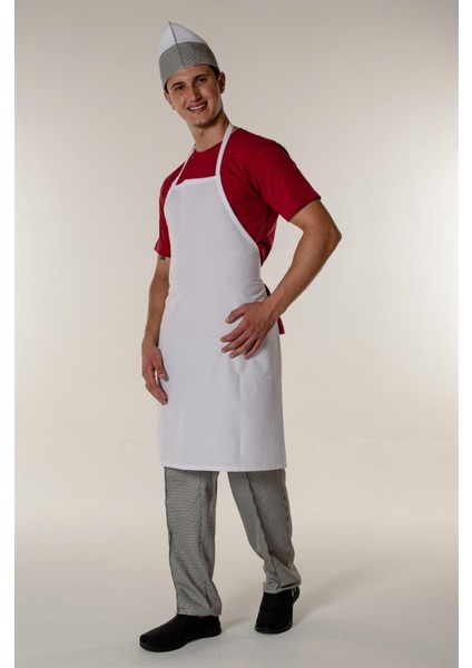Beyaz Mutfak ve Aşçı Askılı Önlük, 70x100 cm, yumuşak kumaş, şık ve kullanışlı fiyatları