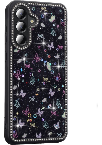 Samsung Galaxy A56 Kılıf Azra Taşlı Simli
