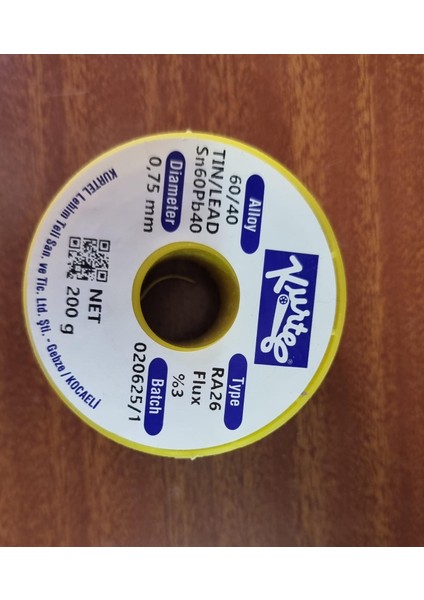 200G 0,75MM Profesyonel Lehim Teli – %3 Flux, 60/40 Alaşım!