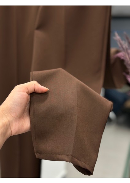 Beren Gizli Cepli PANTOLON-MT1508 Kahve