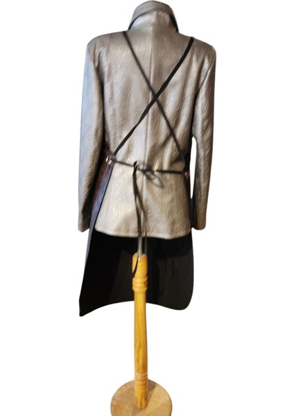 Şık kahverengi mutfak önlüğü, rahat ve kullanışlı suni deri tasarım, 70x110 cm indirimleri