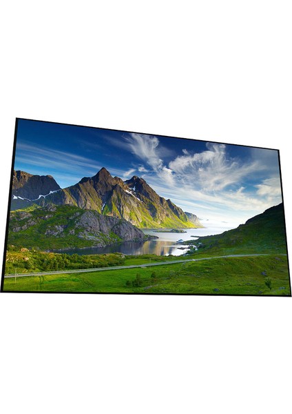 265X150 Slim Fixed Frame Projeksiyon Perdesi - Matte White