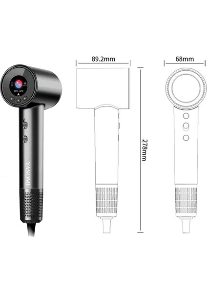 Dh-21 Hyperdry Dijital Iyonik Saç Kurutma Makinesi – 110.000 Rpm, Isı Kontrollü