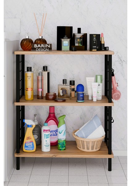 3raflı Telli Çevir Kur Çok Amaçlı Banyo Rafı Dolabı Metal Gövdeli Organizer Düzenleyici Saklama Rafı fiyatları